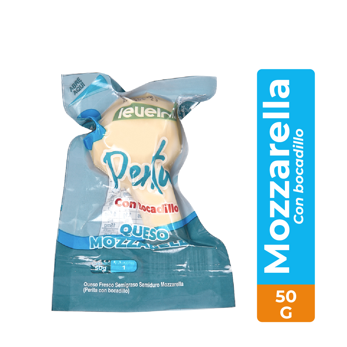 Queso Mozzarella Pera Con Bocadillo 50g