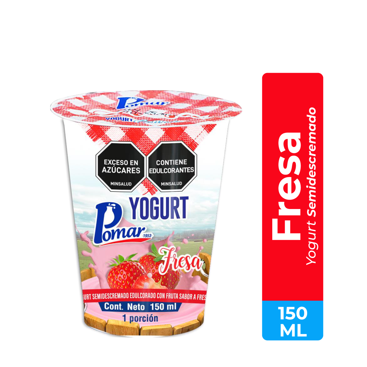 Yogurt Semidescremado Fresa x 150ml